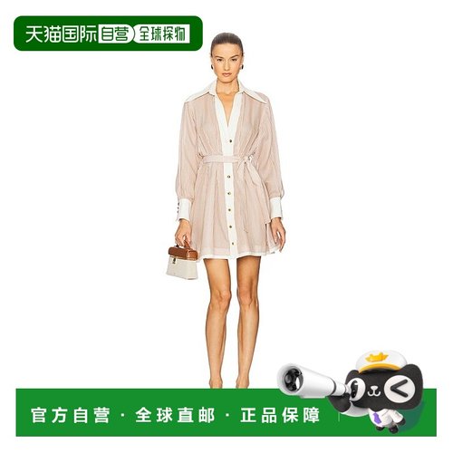 1h可退 香港直邮ZIMMERMANN 女士 褶裥迷你连衣裙 1154DF251