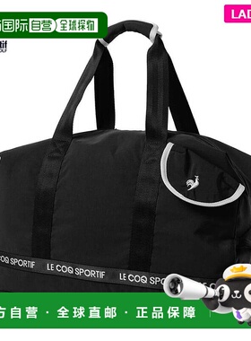 日本直邮Le Coq Sportif 女士翻盖口袋波士顿包 LG5FBB01L BK00