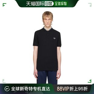 Fred Perry 弗莱德.派瑞 M452 香港直邮潮奢 男士 黑色立领亨利衫