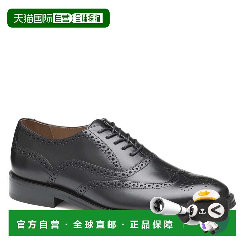 自营Johnston & Murphy Men's Sutton Wingtip  Shoe - black ful - 实物图