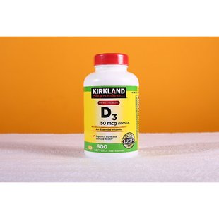 美国直邮Kirkland柯克兰维生素D3血钙平衡助理发育安定情绪600粒