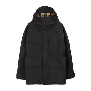 Burberry 80703961 徽标连帽大衣