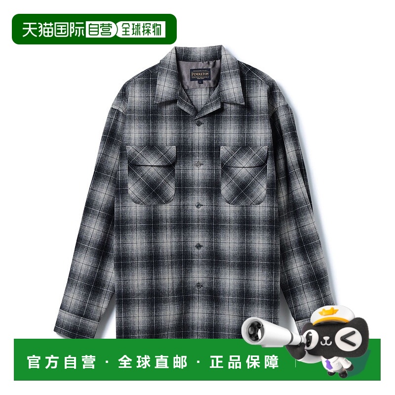 1h可退 日本直邮PENDLETON 男士 日本制造 开领衬衫 尾州毛呢 90%