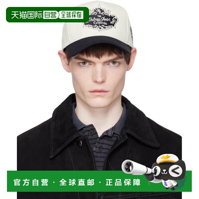 香港直邮AMIRI 男士 黑色 & 白色 Chateau Crest 棒球帽 AMSAHE10