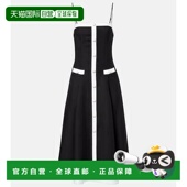 香港直邮潮奢 Simkhai 女士 1h可退 Cordelia 亚麻混纺中长连衣裙