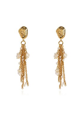 CHLOÉ 女士耳饰 CHC25UFE31LBR9DC CO 金色 长款夹式耳环