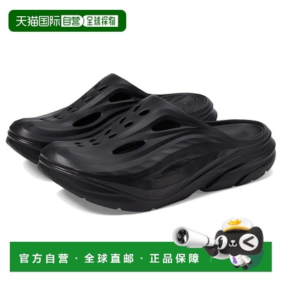 1h可退 香港直邮Hoka One One 男士 Ora Recovery 凉拖 black黑色