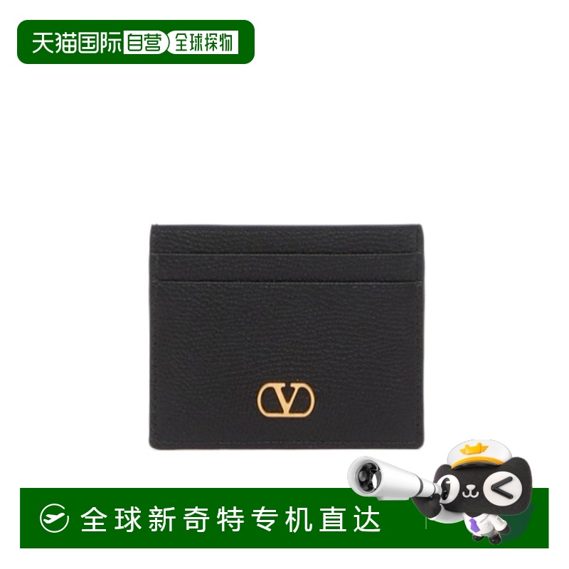 香港直邮VALENTINO 女士钱包 WP0AJ7SNP0NO CO 黑色 徽标卡包牛皮