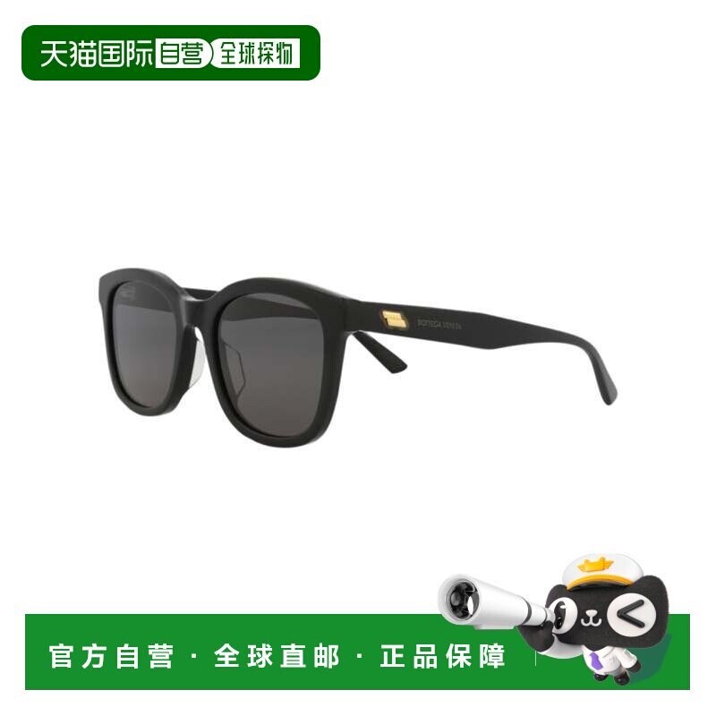 自营Bottega Veneta女士54毫米黑色太阳镜-黑色配饰 美国直发奥莱