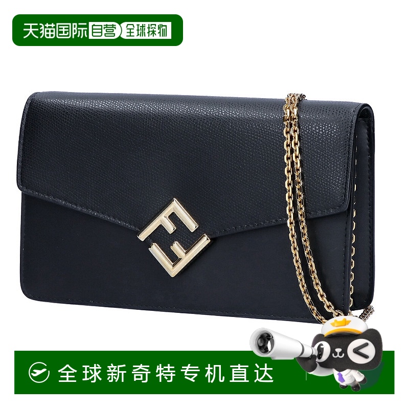 日本直邮Fendi 两用包 链条钱包 8M0488 ALV4 F0KUR NERO+ORO SOF