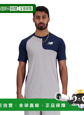 日本直邮New Balance 男士棒球不对称半袖T恤 左投手用 [MT41704L