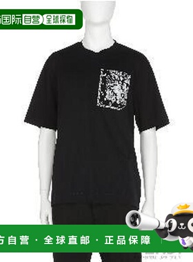 1h可退 香港直邮FENDI 男士T恤 FY0936AV0PF0QA2 AW2025 蓝色 短T