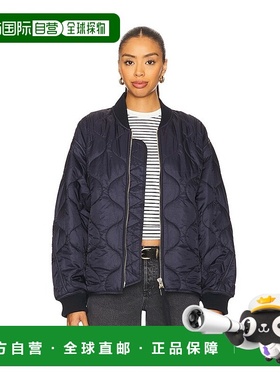 香港直邮AGOLDE 女士 Isla 绗缝夹克 A5090 black黑色 舒适时尚