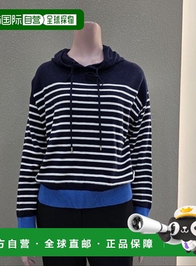 韩国直邮compagna 撞色条纹连帽针织衫 CAEW9-WSL710