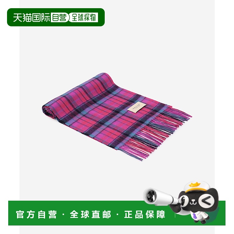 1h可退 日本直邮MORRIS & SONS 男女同款 全棉羊绒围巾 经典格纹