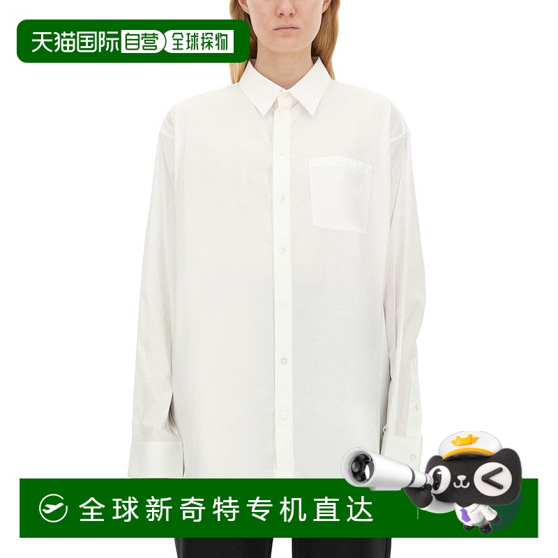 自营helmut lang白色大号棉衬衫-白色 【美国奥莱】直发