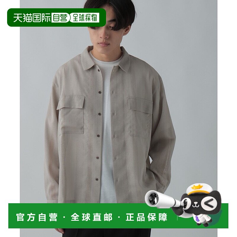 1h可退 日本直邮GLOBAL WORK 男士透视花纹衬衫T恤套装 304112