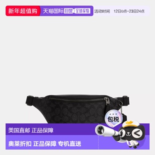 自营 COACH蔻驰Warren 29腰包斜挎迷你经典老花铭牌时尚休闲 【美