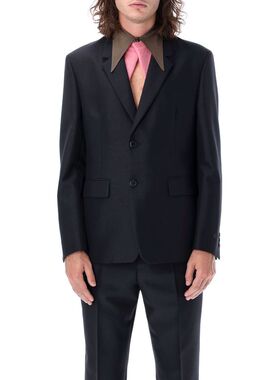 PRADA 男士夹克 UGM2341WC1F0008 AW2023 蓝色 GIACCHE & GILET