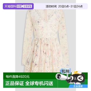 1h可退 印花马德拉刺绣棉质迷你连衣裙 香港直邮ZIMMERMANN 女士