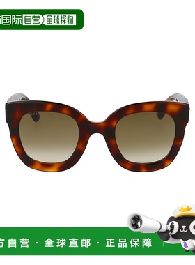 1h可退 香港直邮GUCCI 女士眼镜 GG0208S003 AW2024 棕色 GUCCI W