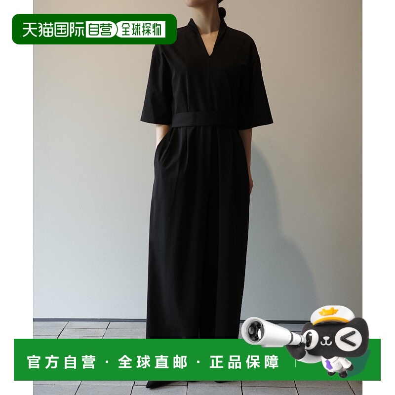 1h可退 日本直邮CLANE 女士宽松工装连体裤 高腰设计 立领V领口 4
