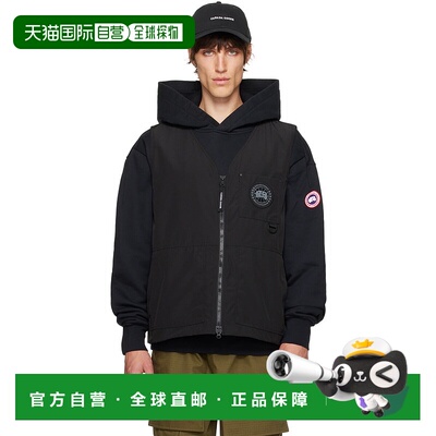 香港直邮Canada Goose 加拿大鹅 男士 黑色 Canmore 马甲 2449MB