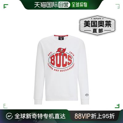 BOSS x NFL 棉混纺运动衫，带合作品牌标志 - bucs 【美国奥莱】