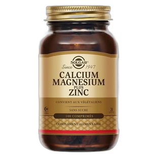 欧洲直邮SOLGAR钙镁锌胶囊100粒