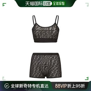 女士FF 香港直邮潮奢 芬迪 Fendi 印花内衣套装