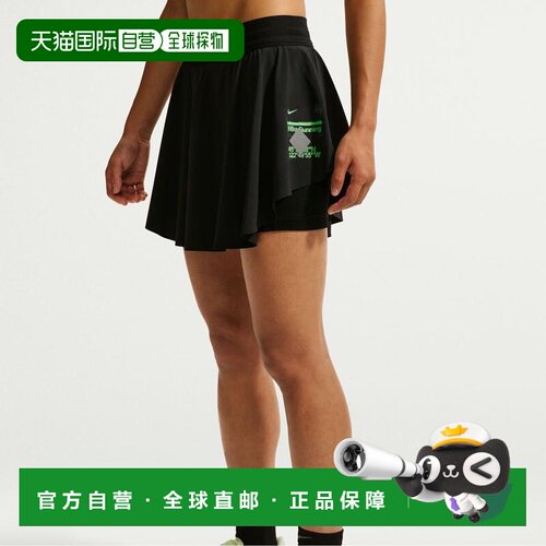 日本直邮Nike Swift Scott Logo松紧百褶带内衬休闲短裙 女款