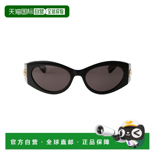 1h可退 香港直邮GUCCI 女士眼镜 GG1401S001 CO 黑色 几何框太阳