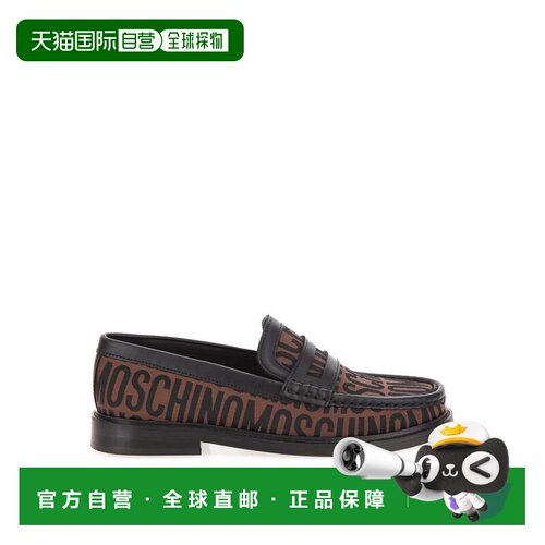香港直邮MOSCHINO 女士芭蕾乐福鞋 MN10012C1H10130A30A CO 棕色