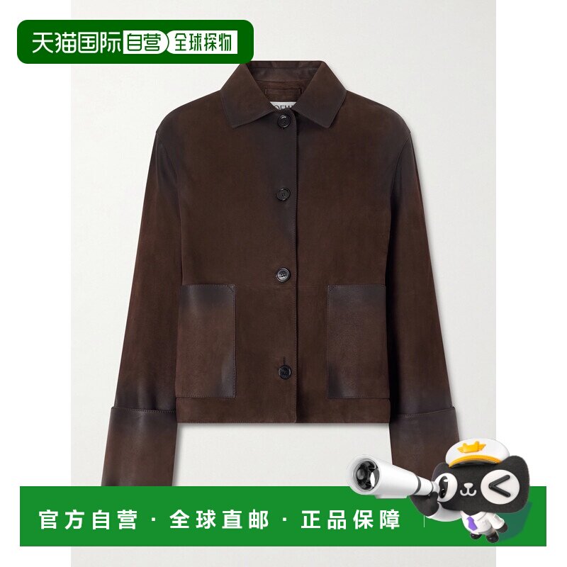 美国直邮LOEWE 罗意威 女士 磨破绒面革夹克 S359Y34LAH