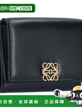 日本直邮LOEWE Anagram 三折钱包 C821TR2X10 1100 黑色