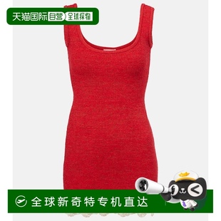 香港直邮magda 女士 1h可退 butrym 舒 蕾丝边迷你连衣裙 red红色