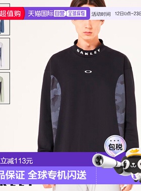 日本直邮Oakley 长袖高领衬衫侧面印花长袖宽松FOA406963