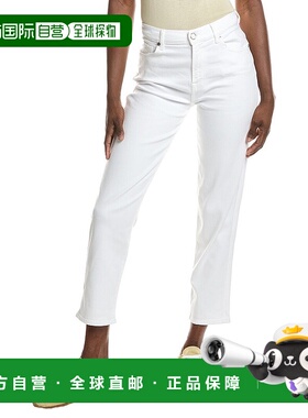 自营 7 For All Mankind奢华复古Malia Soleil牛仔裤-白色 美国奥