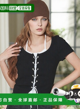 1h可退 日本直邮DISPARK女士前拉链系带层次感T恤 DI25SM05L0017