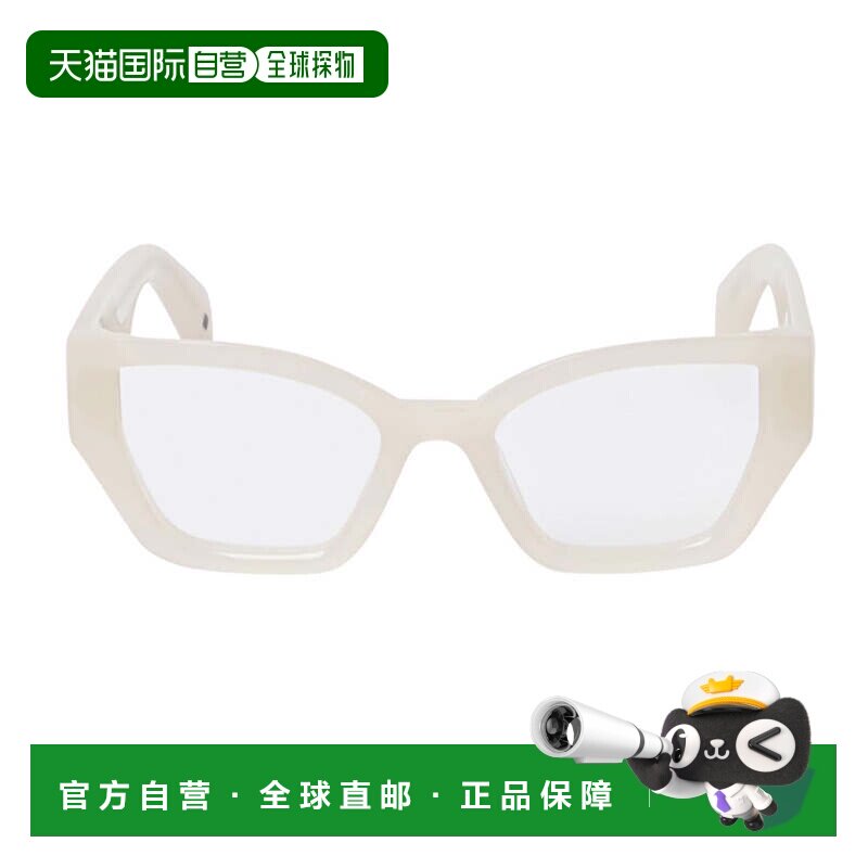 自营off-white米色7Q醋酸纤维蝴蝶太阳镜-白色 美国奥莱直发