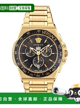 自营versaceGreca Extreme Chrono 手链腕表 - 金色/金色/黑色 【