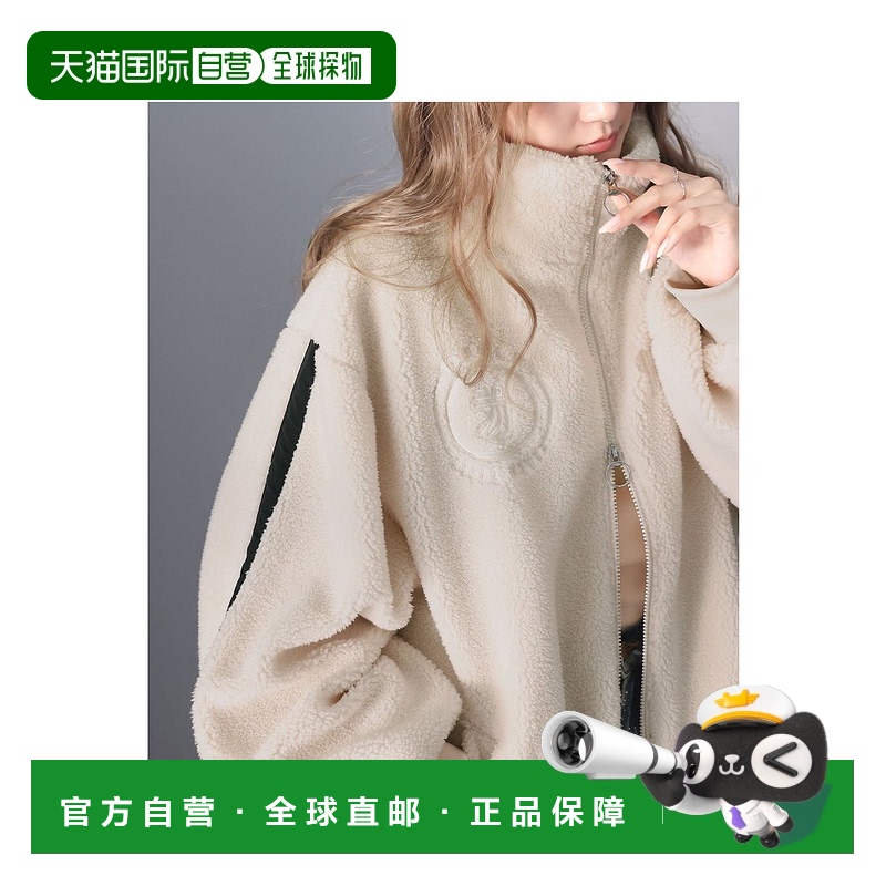 日本直邮Java 女士联名款双拉链运动风绒毛外套 jv1019048