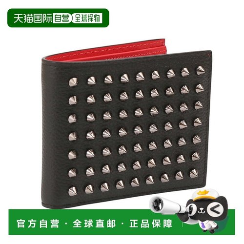 日本直邮Christian Louboutin FUNKY BIFOLD WALLET 带尖钉的双折