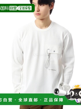 韩国直邮AND WANDER Pe 华夫格长袖 T-白色 (5744284168-030)