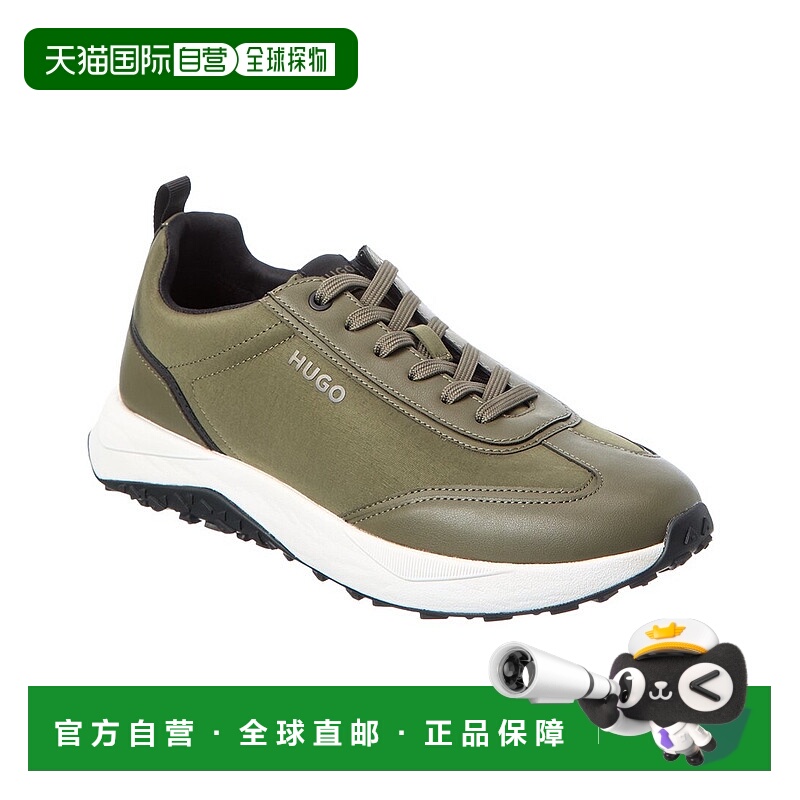 自营Hugo Boss Kane跑步鞋-绿色 美国奥莱直发男鞋老爹鞋