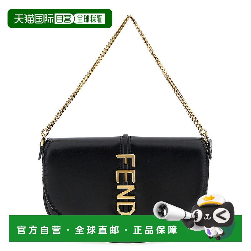 1h可退 香港直邮FENDI 女士斜挎包 8M0529ANSSF0KUR AW2025 黑色