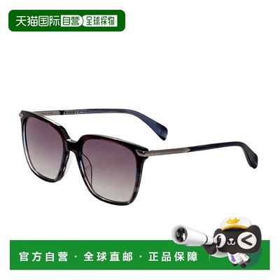 自营Rag & Bone Women's Blue Violet Horn 55mm Sunglasses - bl