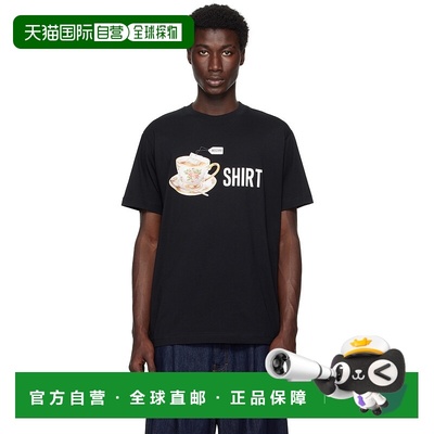 1h可退 香港直邮潮奢 Moschino 莫斯奇诺 男士 黑色 Printed Orga