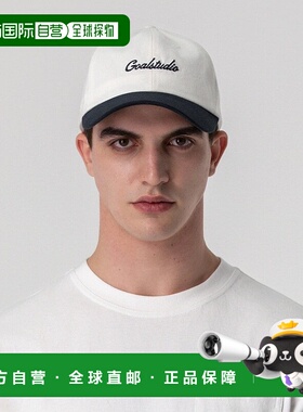 韩国直邮GOALSTUDIO [COEX Mall] SCRIPT LOGO 球帽-白色/黑色