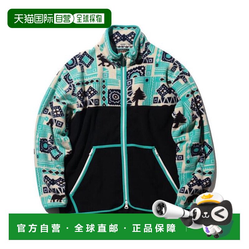 1h可退 日本直邮BEAMS PLUS MIL拼接双色动物纹理针织衫